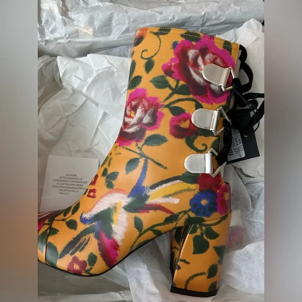Coliac x Tanya Taylor Kimono Printed Marta Boot